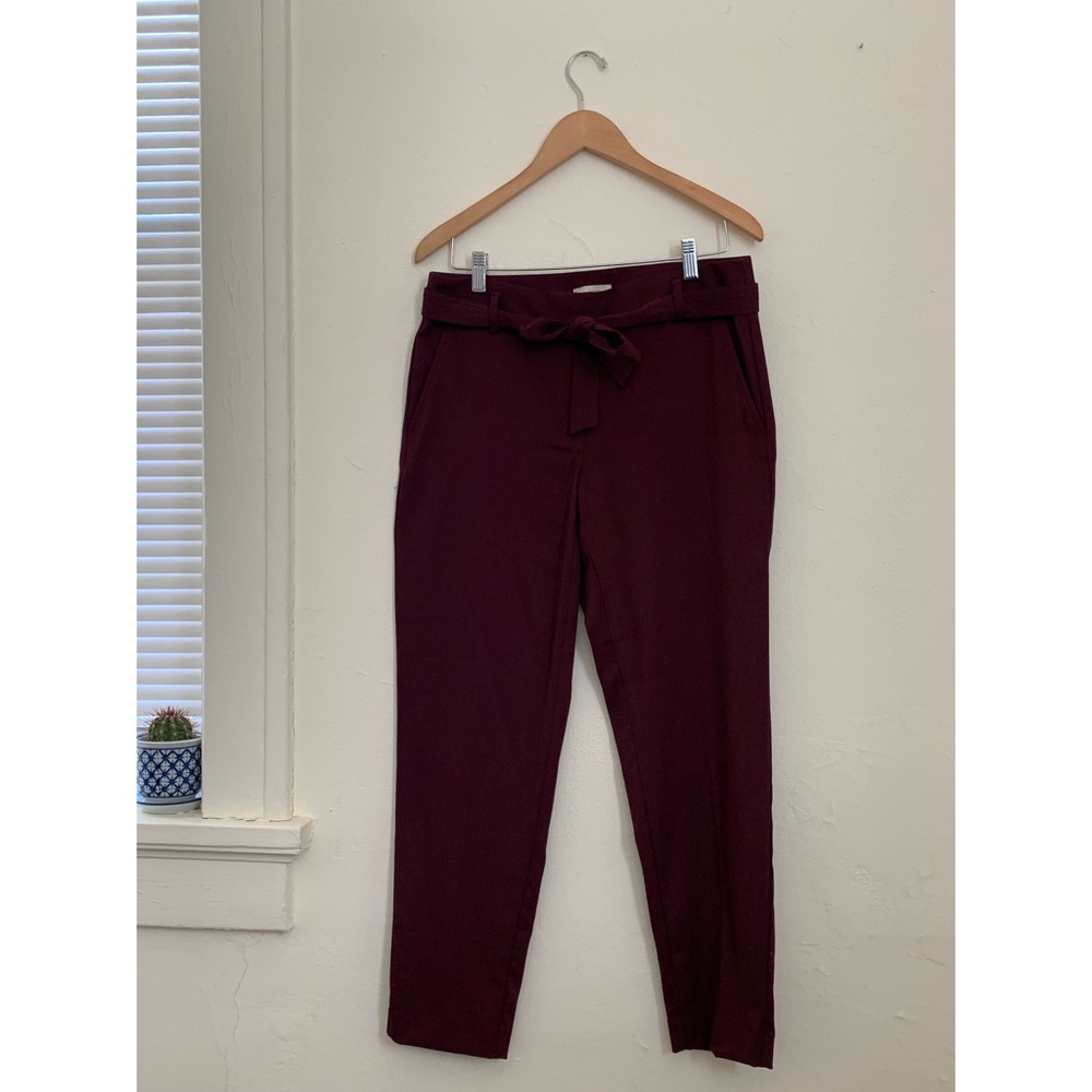 LOFT High-Waisted Ankle Slacks